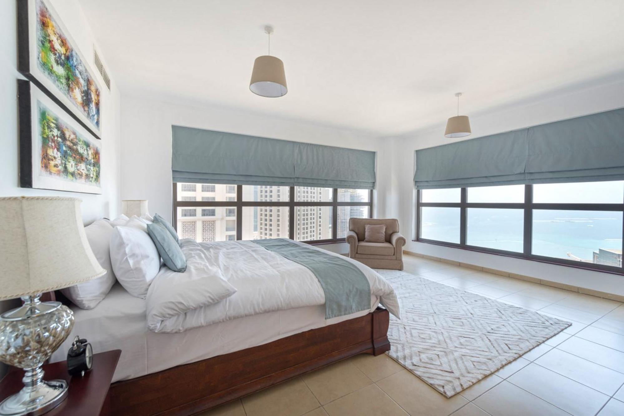 דובאי Stunning Marina & Sea View 4 Bedroom Apartment, Murjan 6 Jumeriah Beach מראה חיצוני תמונה